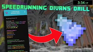 Speed running to the BEST Drill on Hypixel Skyblock  Part 1 [upl. by Ahcire]