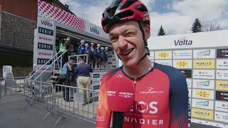 Ethan Hayter  Interview at the start  Volta Ciclista a Catalunya 2023  Stage 4 [upl. by Enael]