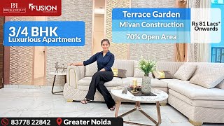 Fusion The Brook amp Rivulet  34 BHK Luxurious Apartments  Sec 12 Noida Extension [upl. by Ellimac]