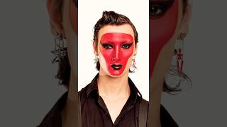 This makeup is DIABOLICAL 🔥 pidgindoll devilmakeup halloweeneveryday makeuptutorial [upl. by Gershom306]