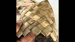 Weaving a Lauhala Basket Part 3  The Top [upl. by Nahtam]