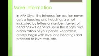 Headings and Subheadings [upl. by Carolee]