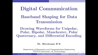 Baseband Shaping Drawing Waveforms for Line Codes [upl. by Tiossem38]