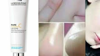 اقوى كريييييم لتبييض الوجه 😮😮😮La roche posay pure vitamin C light creme visage [upl. by Krusche]