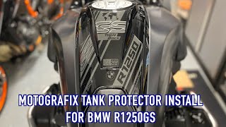 Fitting the Motografix tank pad to my BMW R1250GS [upl. by Aitra]