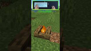 REALISTISCHES Lagerfeuer minecraft gaming minecrafttutorial [upl. by Nazus]