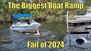 Biggest Boat Ramp Fail of 2024  Boneheaded Boaters of the Week  Broncos Guru [upl. by Attenohs353]