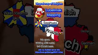 Lingual map of Belgium history mapper europe mapchart lubeliniakmapping map geography [upl. by Esbenshade]