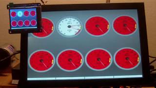 raspberry pi 4 tunerstudio gauge cycle [upl. by Ertemed]