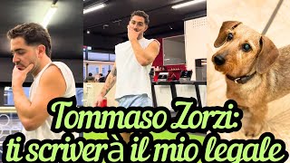 TOMMASO ZORZI scocciato con un fan che vuole fotografarloma poi si scioglie con la sua cagnolina [upl. by Nahguav]