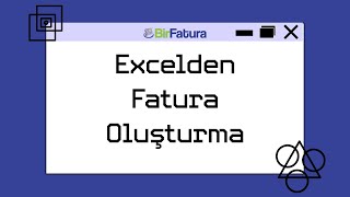 Excelden Nasıl Fatura Oluşturulur [upl. by Bride448]