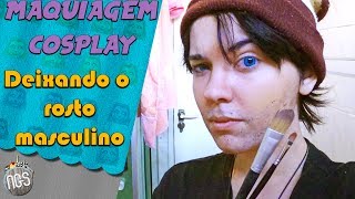 MAQUIAGEM COSPLAY COMO DEIXAR O ROSTO MAIS MASCULINO [upl. by Kurtis]