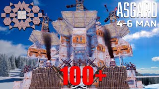 ASGARD  BEST OFFLINE 2x2 base for 100 ROCKETS with 8 BUNKERS rust base design [upl. by Brittney]