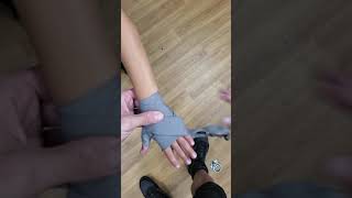 HOW TO WRAP HANDS FOR BOXING YOUTH SIZE 108quot HANDWRAPS [upl. by Salohcim]