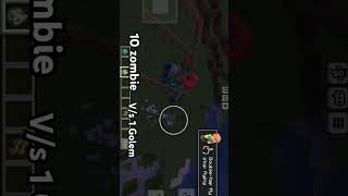 10 zombie vs iron golem in mine craft [upl. by Yelrahc521]