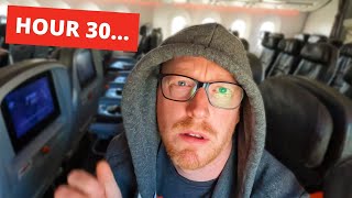 I Flew Around The World in 80 HOURS on LOW COST Airlines [upl. by Aehcsrop]