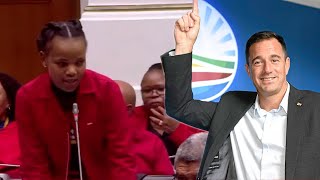 EFF Mocking John Steenhuisen quotI Am Talking About John The One With Matric Taking Pictures At UNISAquot [upl. by Yrral]