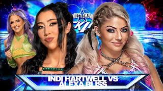 Indi Hartwell w Candice Lerae vs Alexa Bliss  Wrestlemania Backlash WWE 2k24 [upl. by Iturhs]