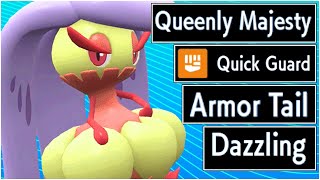 FULL ANTI PRIORITY POKEMON MOVES TEAM Queenly Majesty Dazzling Amor Tail Psychic Terrain Ability [upl. by Ashman]