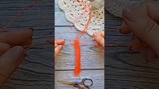 borlas en 1 min crochet croche crocheting tutorial [upl. by Marybeth896]