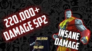 BEST SYNERGY FOR COLOSSUS 220KSP2  THIS SYNERGY MAKES COLOSSUS INSANE MARVEL CONTEST OF CHAMPIONS [upl. by Tabby]