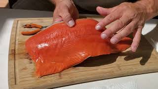 How to  Debone  Sockeye Salmon  Recipes  Crispy  Gordon Ramsay  Remove Pin BonesPrepareFast [upl. by Iman]