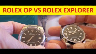 Rolex Explorer 36mm 124270 vs Rolex Oyster Perpetual 36mm 116000 Comparison [upl. by Nnairahs]