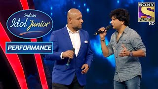 Vishal And KKs Fabulous Performance On Tu Aashiqui Hai  Indian Idol Junior 2 [upl. by Calloway412]