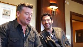 Tom Ellis and Tom Welling of Lucifer Talk about Season 3 on FOX [upl. by Ahsikad]