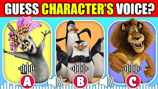 Guess The DreamWorks Madagascar Movie Characters by Their Voice  ALEX MARTY GLORIA [upl. by Gnad]