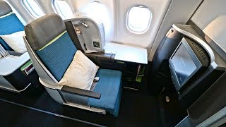 TRIP REPORT  Aer Lingus BUSINESS CLASS  Airbus A330300  New York JFK to Dublin [upl. by Ednutey910]