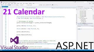 Calendar  21  Tutorial ASPNET en español [upl. by Longmire]