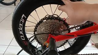 Merakit sepeda lipat 16 plus sprocket 46T Dan chainring 58T [upl. by Llertnov]