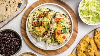 Crispy Baked Avocado Tacos GlutenFree amp Vegan [upl. by Namien399]