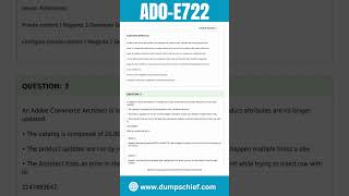 Adobe Commerce Architect Master Exam Questions  AD0E722 Certifications Exam [upl. by Sitrik]