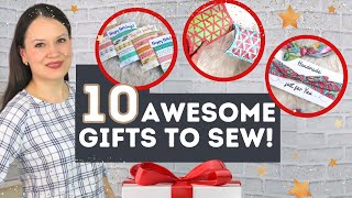 10 EASY STOCKING STUFFERS to sew that people will LOVE and USE  extra ideas how to wrap and more [upl. by Alyaj]