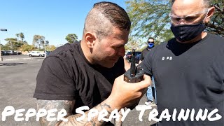 OC  Pepper Spray Training NV DPS Police Academy 94  6 [upl. by Eiuol]