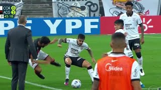 FAGNER APANHANDO NA CARA E REVIDANDO  CORINTHIANS 0 X 2 ATLÉTICOGO [upl. by Oigres42]