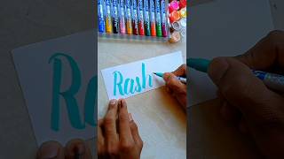 Rashini name Requested calligraphy  How to do Calligraphy  Learn Calligraphy adicalligraphy [upl. by Anwahsiek]