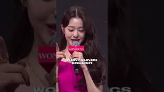 Wonyoung speaking english [upl. by Ellecrag]