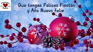 Que tengas Felices fiestas y Año Nuevo Feliz 🎧 Navidad  Felicitaciones Ángela [upl. by Garihc]