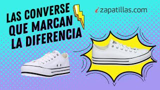 Converse Blancas Piel  Nuevas Converse Mujer [upl. by Ebbarta208]