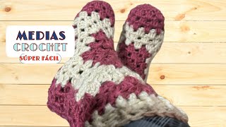 CROCHET ZURDOS MEDIAS GRANNY PASO A PASO [upl. by Arebma]