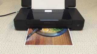 HP OfficeJet 200 Mobile Printer 行動印表機CZ993A：手機直接列印全版圖片速度測試 [upl. by Einotna]