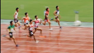 男子100ｍ 予選⑭組全中陸上2019 [upl. by Kelam]