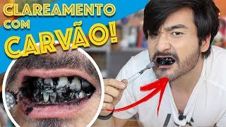 CLAREAMENTO CASEIRO USANDO CARVÃO DENTES REALMENTE MAIS BRANCOS [upl. by Sidney]