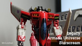 Transformers Legacy Armada Universe Starscream  MrLoubat Review No 28 [upl. by Akiv391]