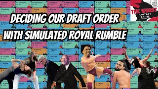 Simulated Royal Rumble for Draft Order in my Fantasy Football League [upl. by Palgrave]