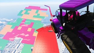 SUPER MARIO TRACTOR RACE  GTA 5 Online Funny Moments [upl. by Duval]