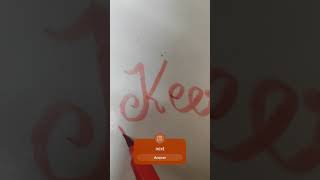 Writing names keerti part 42 beast 🩶😄 [upl. by Nnylirehs]